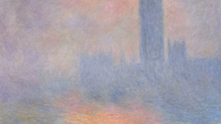 Claude Monet (1840 – 1926), London, Parliament. Sunlight in the fog, 1904, oil on canvas, Musée d'Orsay, Paris,  Photo © Grand Palais RMN (musée d'Orsay) / Hervé Lewandowski