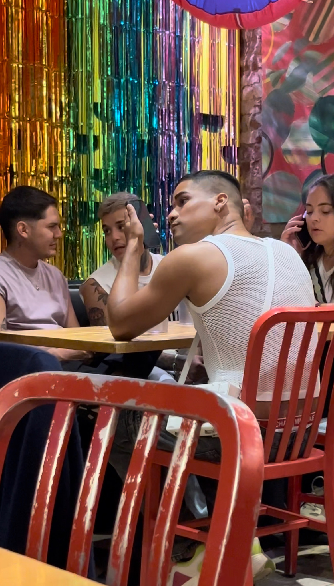 people sitting at a restaurant