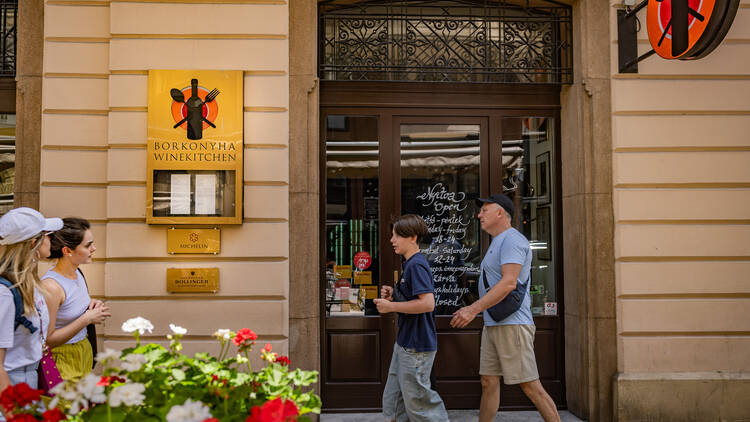 The exterior of Borkonyha Kitchen in Budapest