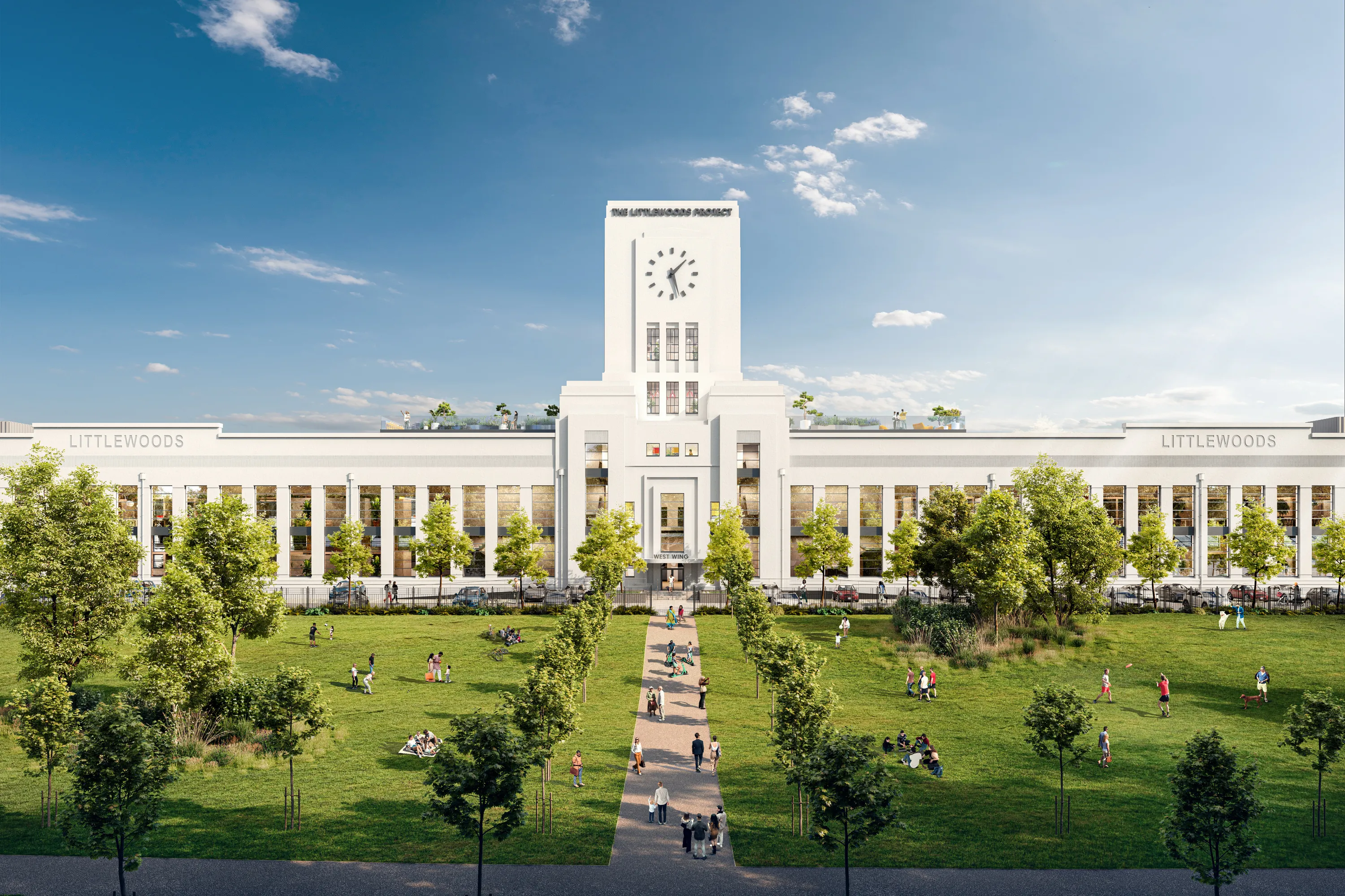 Artist's impression of the future Littlewoods Project building