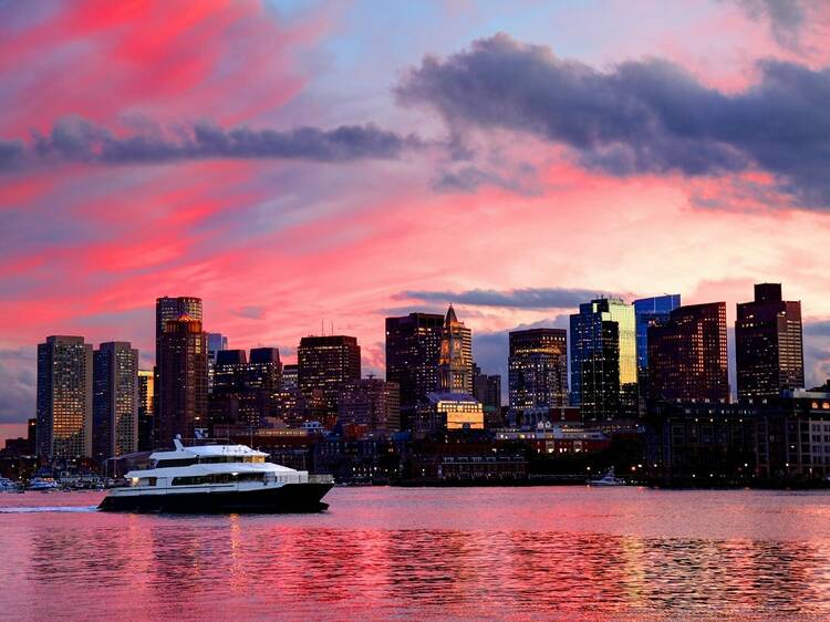 Boston Harbor City Cruises sunset