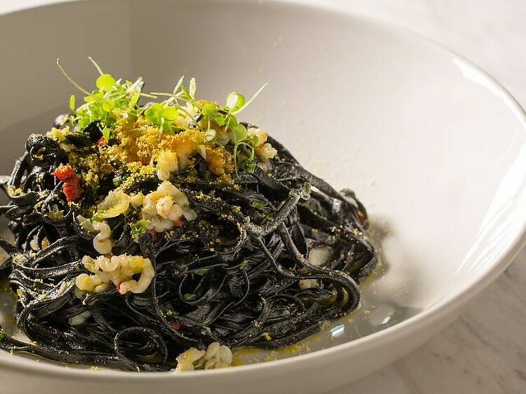 Squid ink pasta at Tipo 00, $32