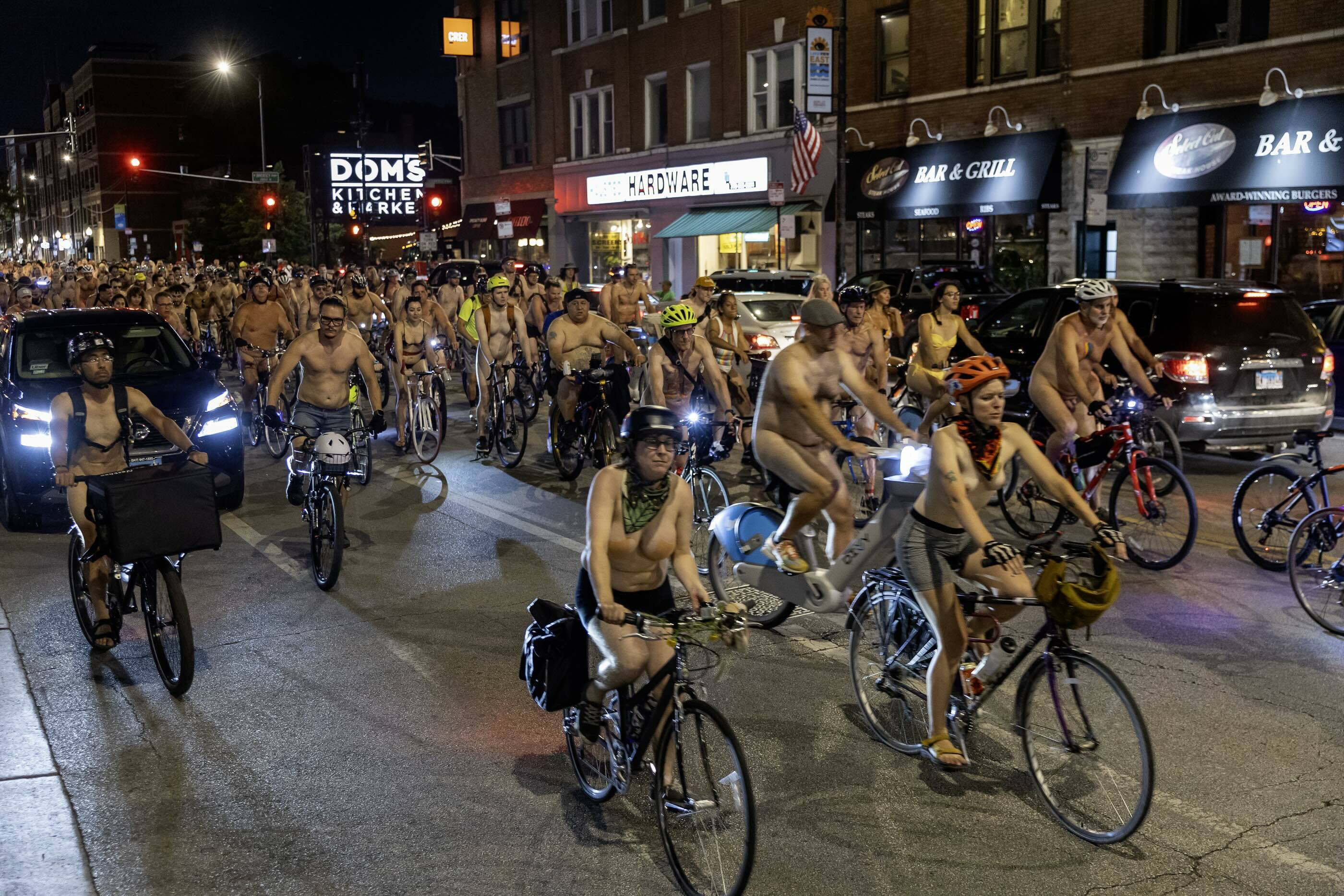 Photos From the World Naked Bike Ride Chicago 2024