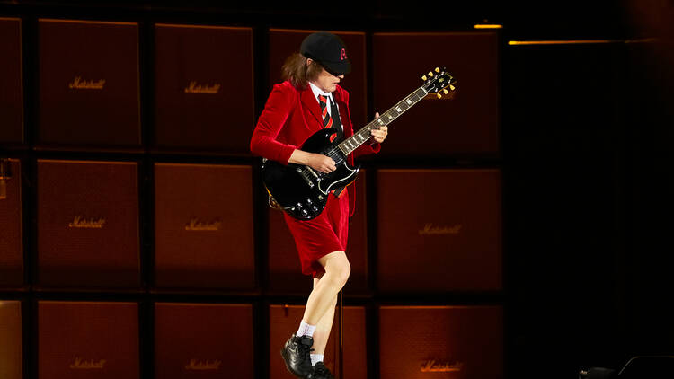 AC/DC performing live in Madrid, Spain