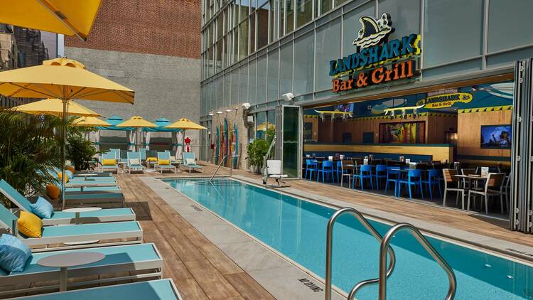 Landshark Bar & Grill pool at Margaritaville Resort Times Square