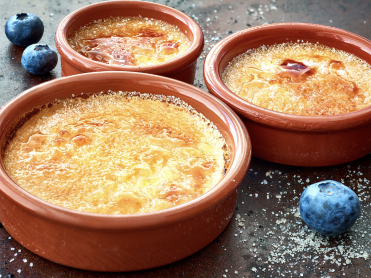 Crème Brûlée, Chocolate Mousse & Madeleines