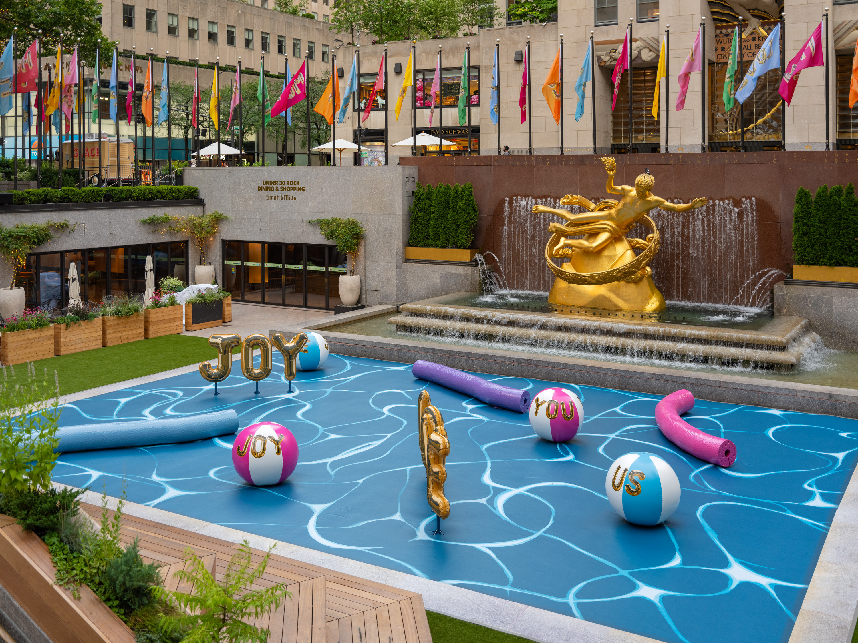 "Pool Party" at Rockefeller Center