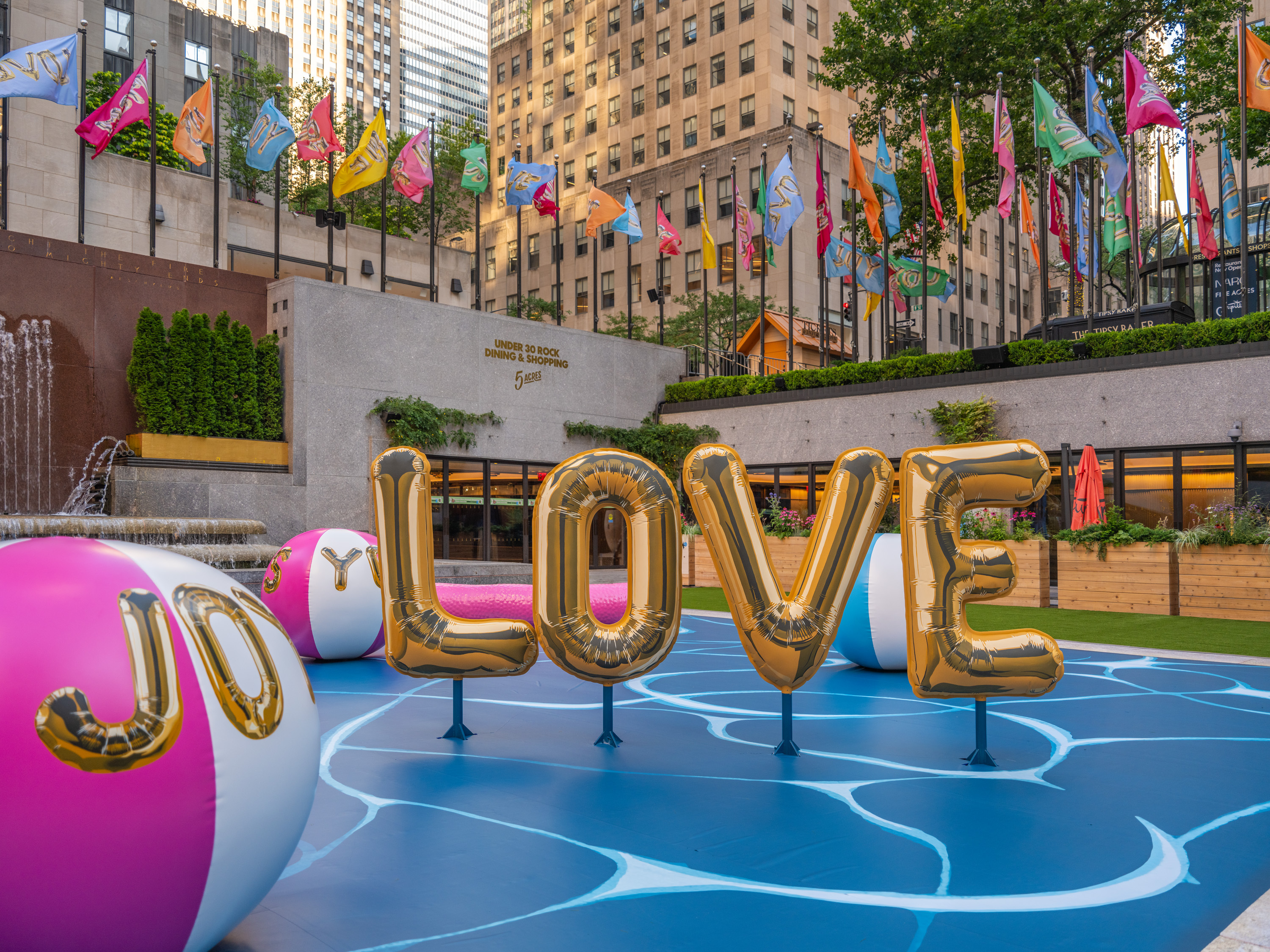 "Pool Party" at Rockefeller Center