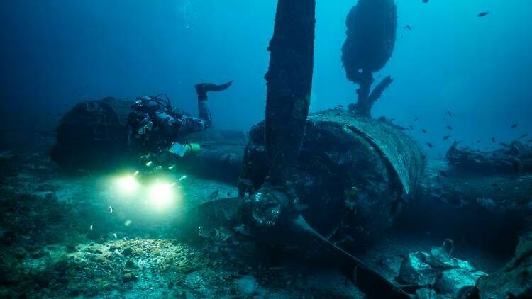 Wreck of the Tulsamerican bomber