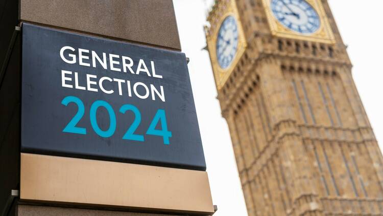 General Election 2024 sign