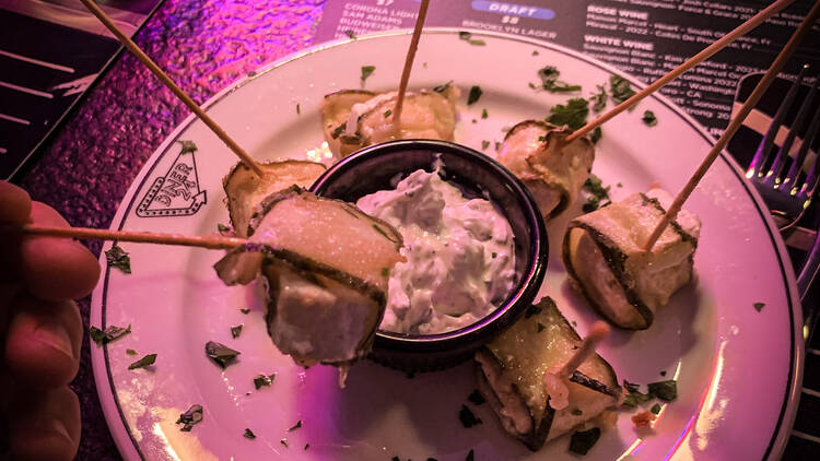 Zucchini skewers at Diner24