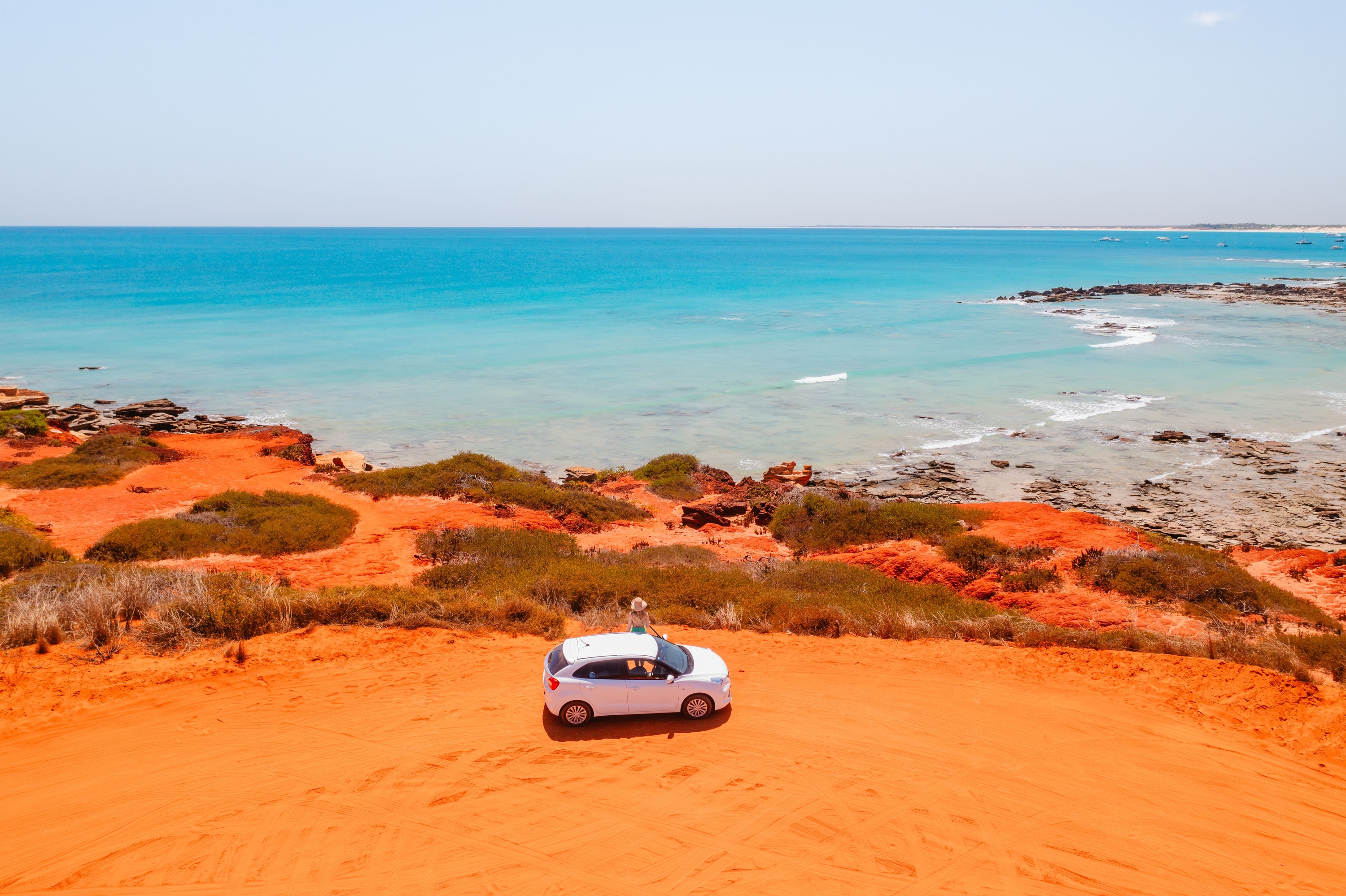 Car parked at Gantheaume Point, Broome