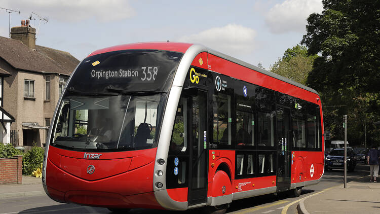 Image of the new number 358 'tram-bus' 