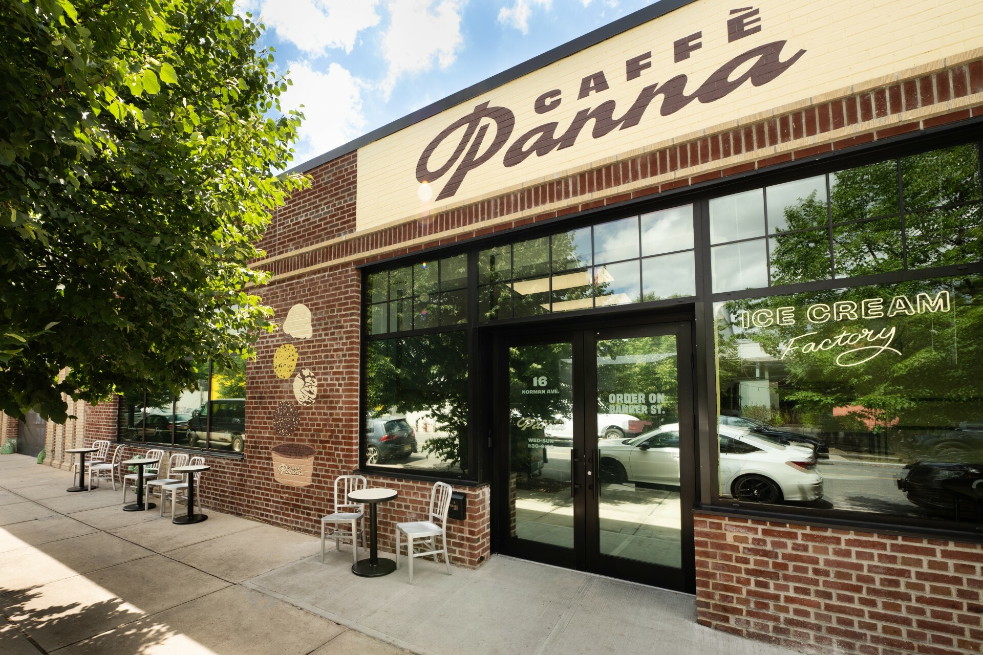 Exterior photo of Caffé Panna in Fort Greene