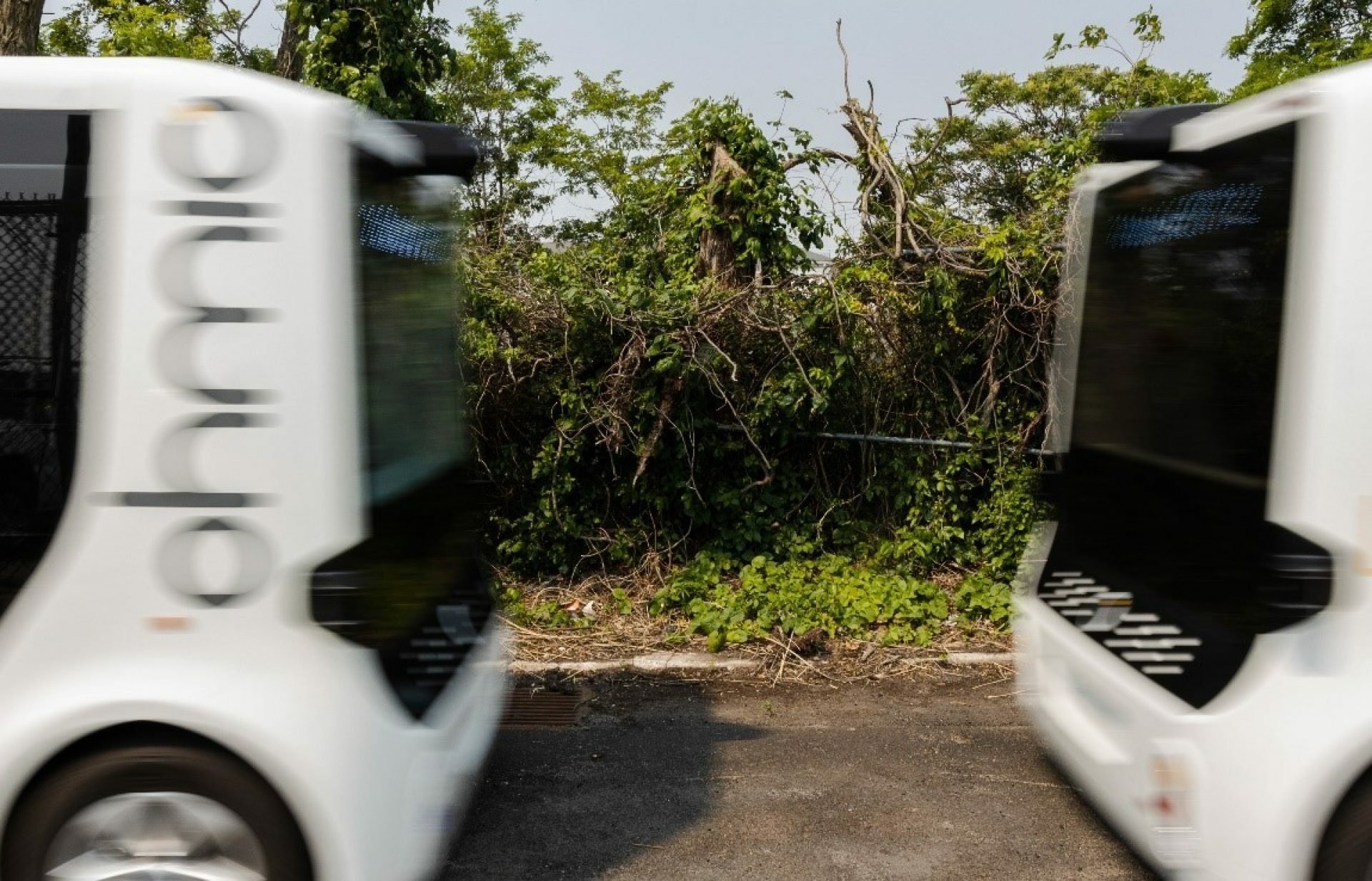 JFK Airport driverless shuttles in motion