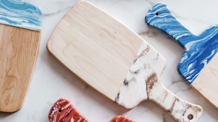 Virtual Marbled Resin Cutting Board