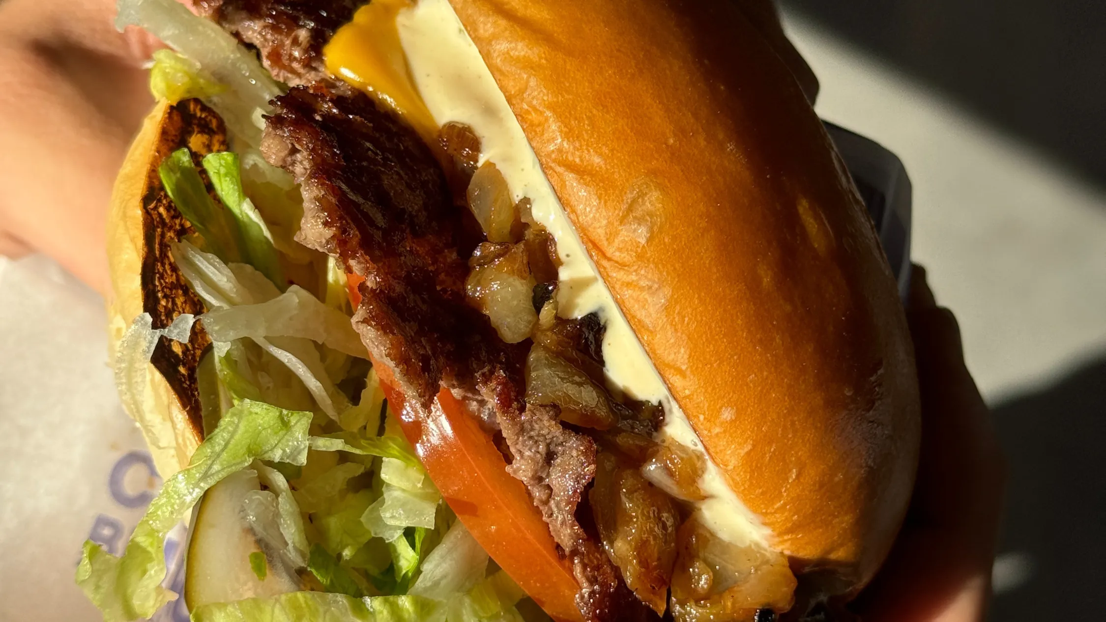The classic burger at Chebbo's Burgers