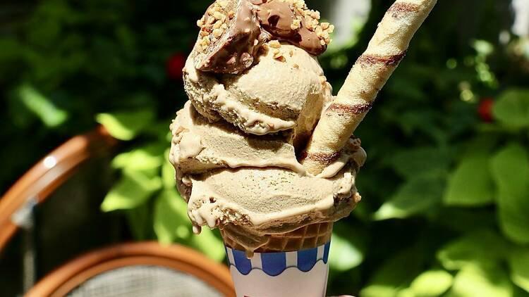 A praline cone from this summer's Harvest ice cream cart pop-up