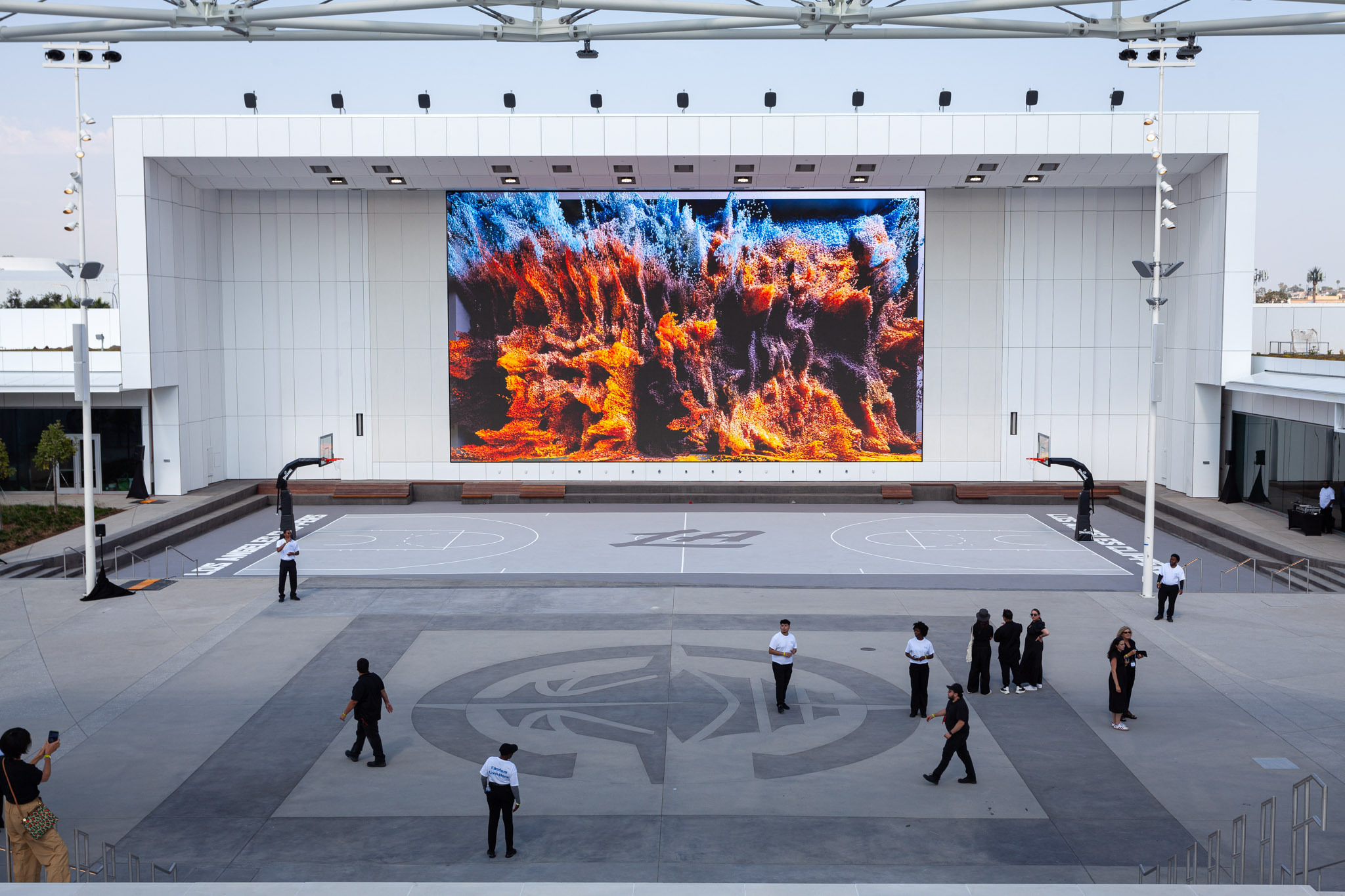 The Clippers drafted all-star artists for the installations at Intuit Dome