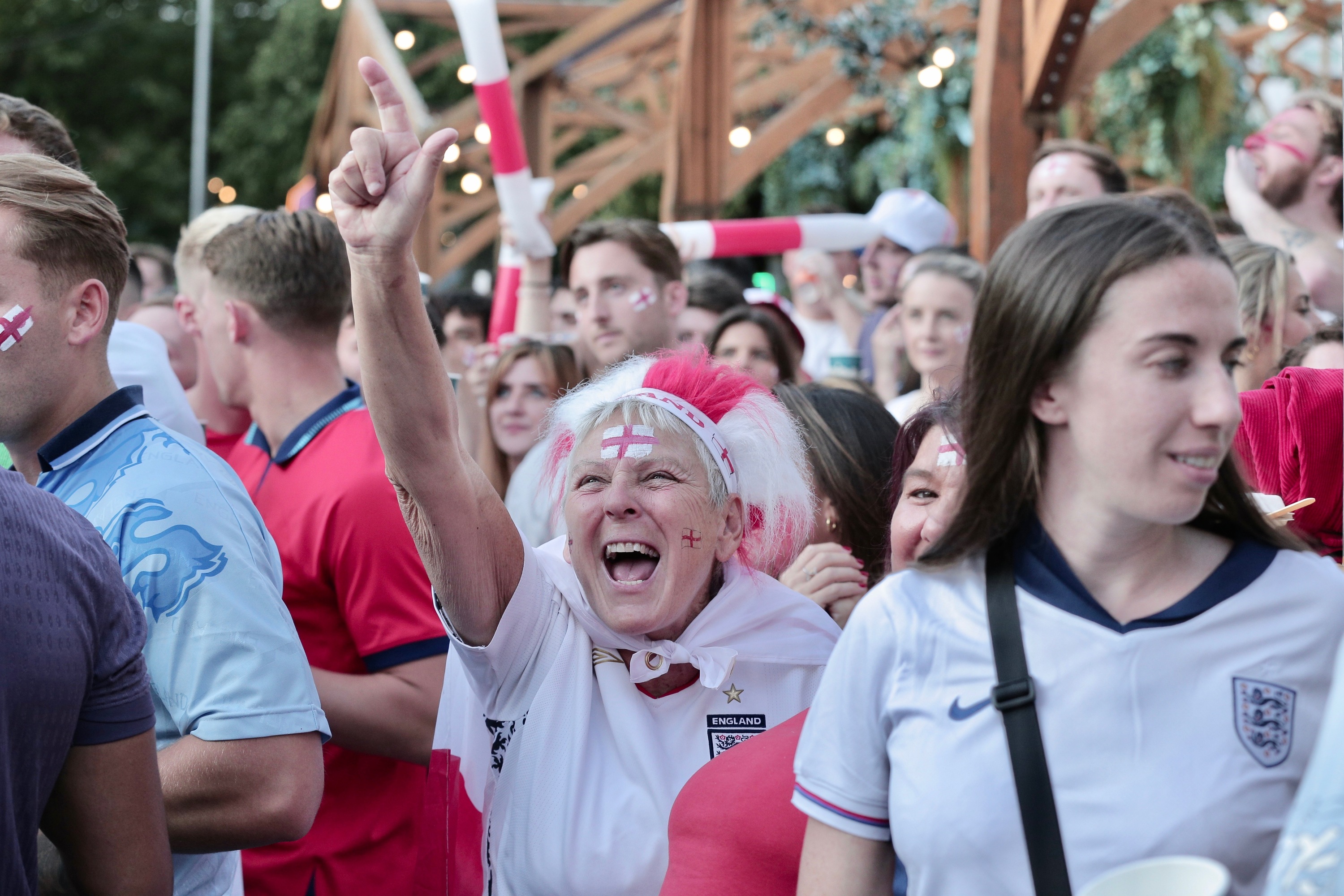 England fan in central London