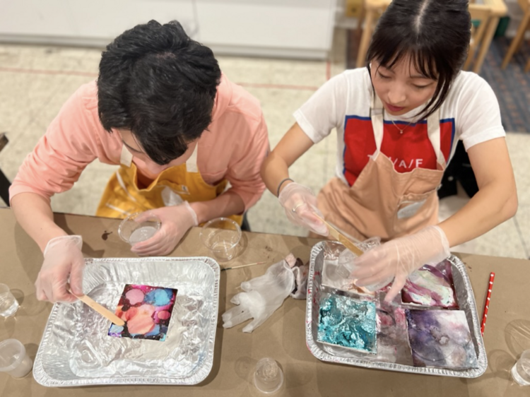 Ink + Resin Tile Coaster Workshop