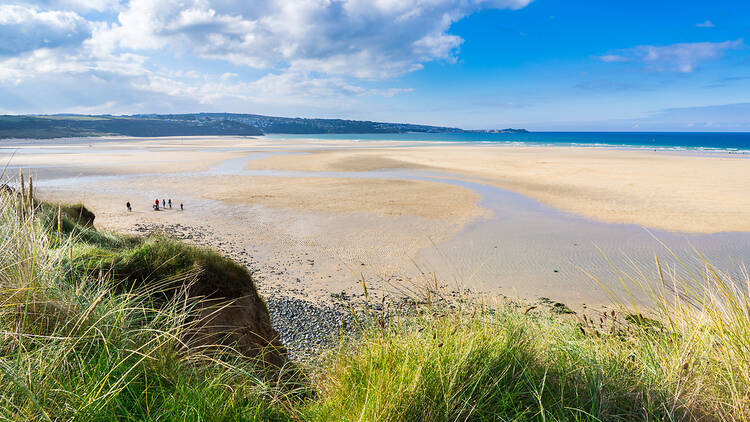 The Towans beach in Hayle, Cornwall