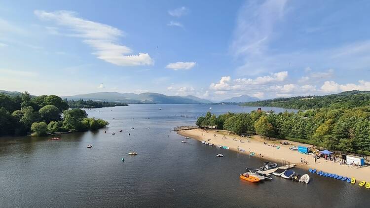 Loch Lomond in Scotland, UK