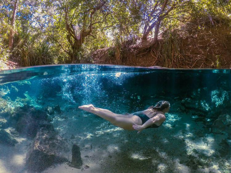 Relax at Katherine Hot Springs