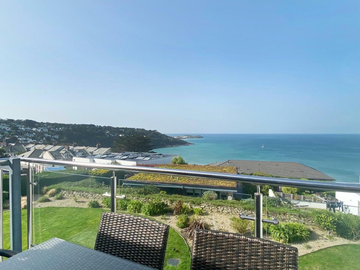 The view from a room at the Carbis Bay hotel