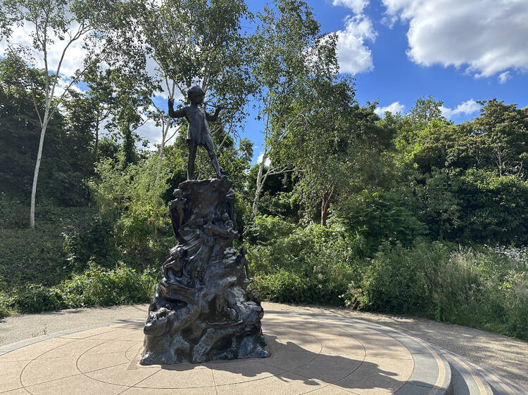 Say hello to Peter Pan in Kensington Gardens