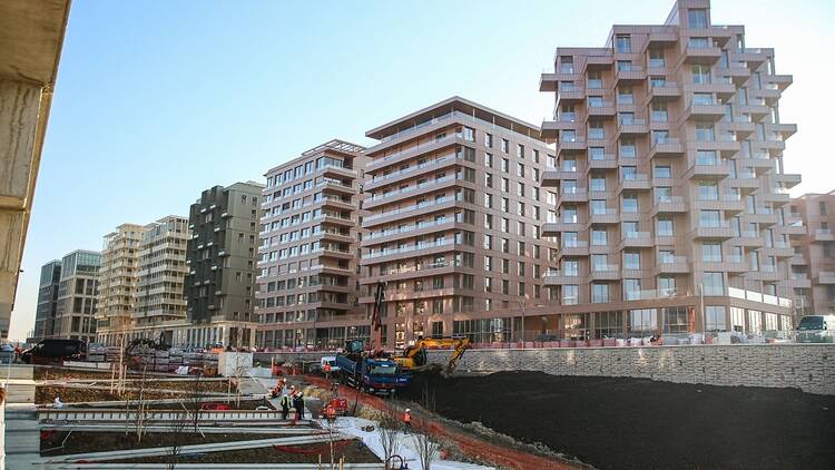 Olympic Village in Paris under construction