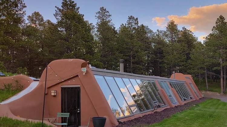 The off-grid Earthship home in the Black Forest nr. Colorado Springs