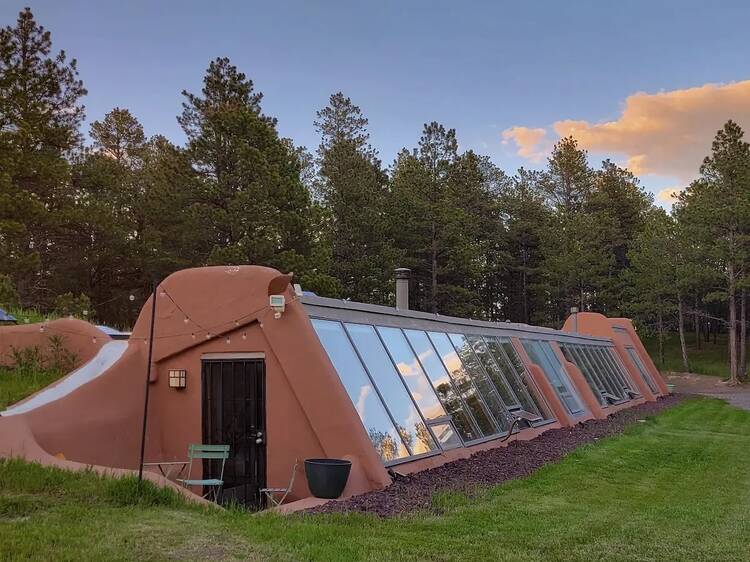 The off-grid Earthship home in the Black Forest nr. Colorado Springs