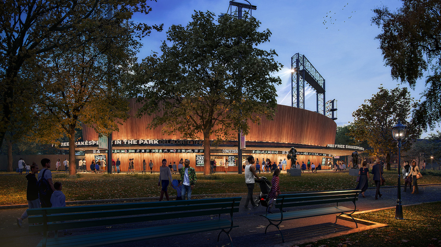 Delacorte Theater revitalization rendering