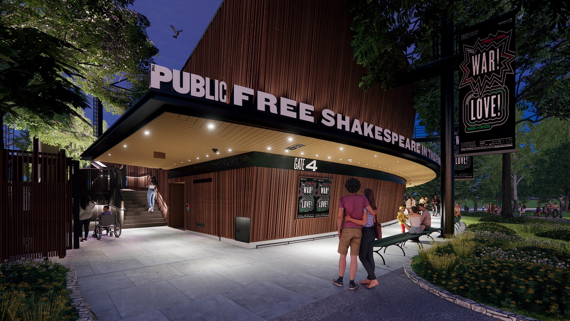 Delacorte Theater revitalization rendering