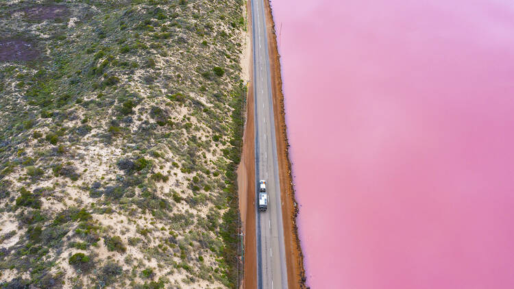 Aerial View of Hutt Lagoon