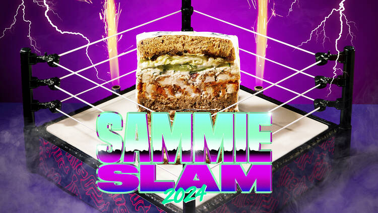 A design saying 'Sammie Slam'