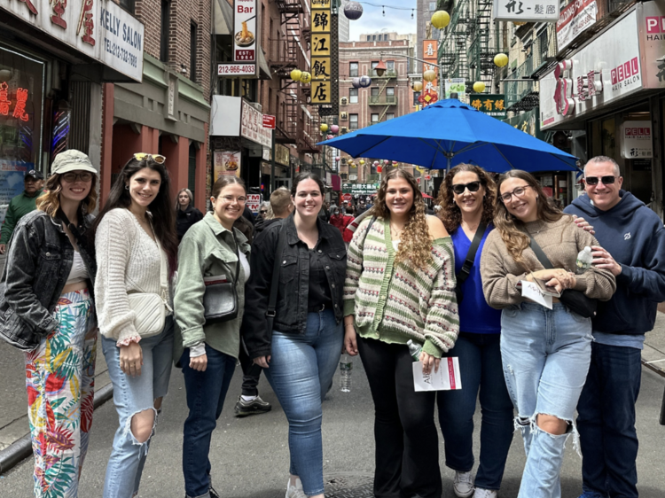 A group food tour