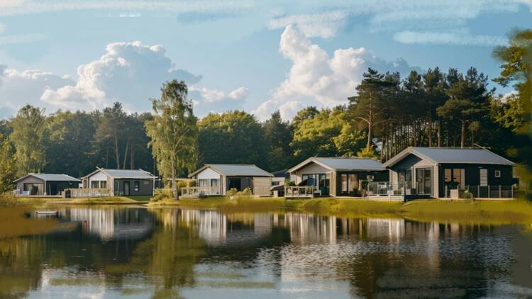 Artist impression of lodges at Windy Harbout holiday park 