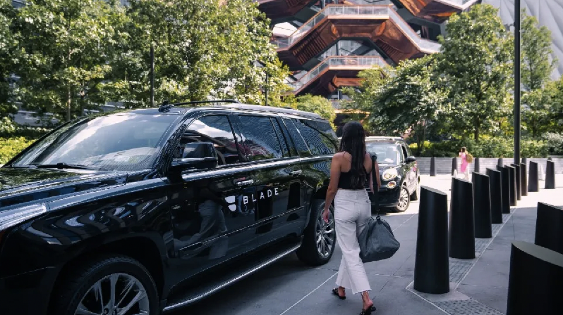 BLADE helicopter pick up at Hudson Yards