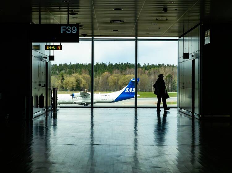 Passengers Walking At Arlanda Airport