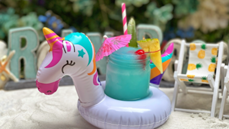 A Unicorn Frozen Margarita