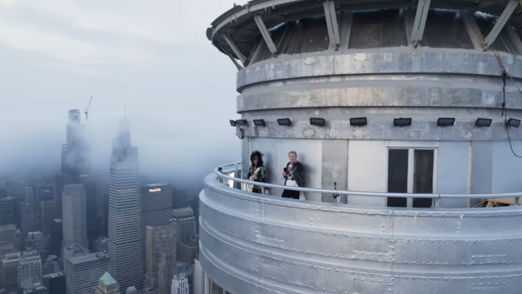 Billy Idol on the top of the Empire State Building