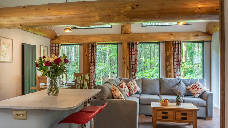 A living room  (Photograph: Weekend Candy / Woodland Park Lodges)