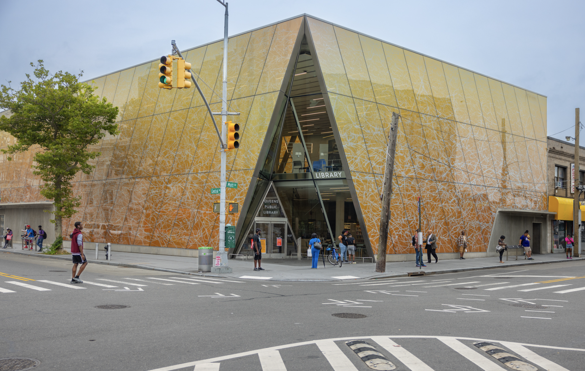 Check out this futuristic new public library now open in Far Rockaway