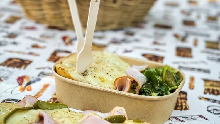 French baguette and bowl