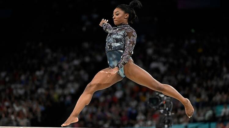 Simone Biles at the Olympics in Paris 2024