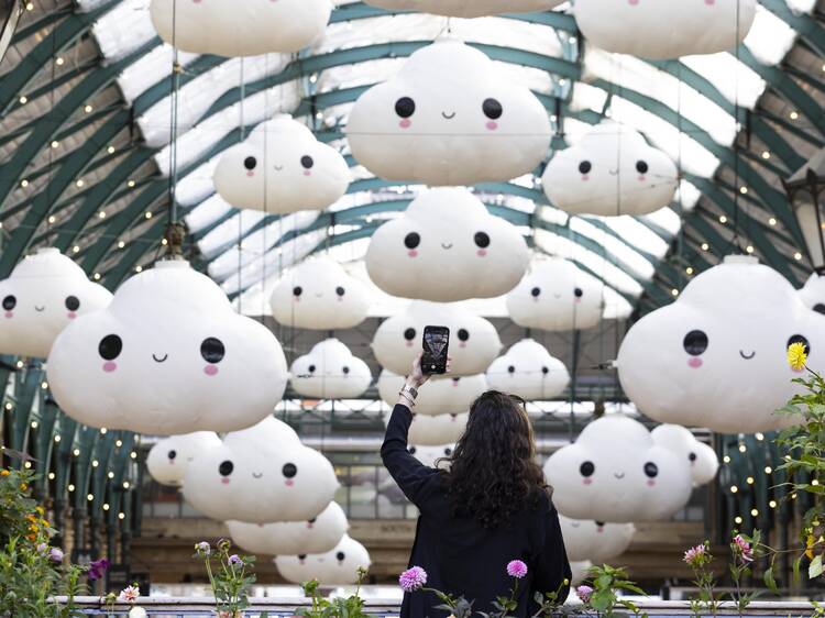 Why have loads of inflatable clouds popped up in Covent Garden?