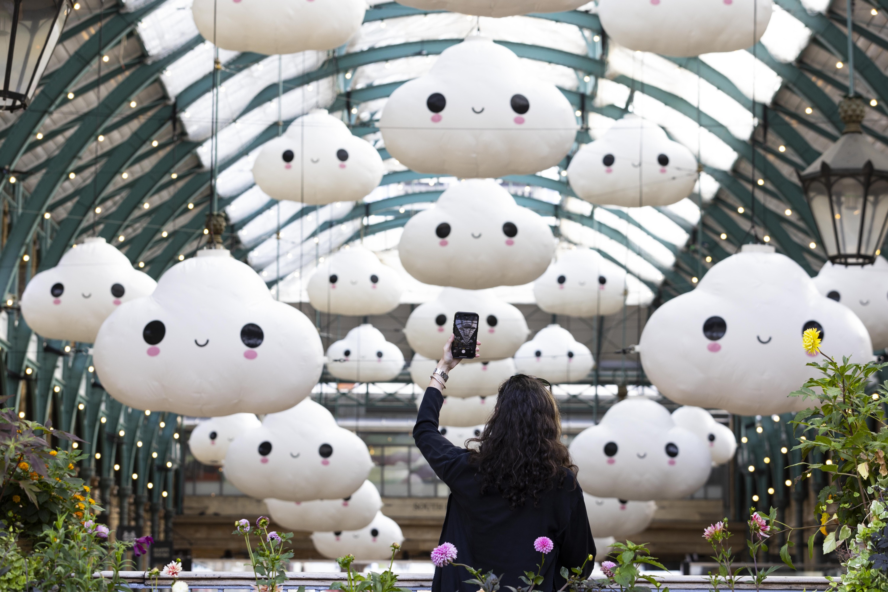 Why have loads of inflatable clouds popped up in Covent Garden?