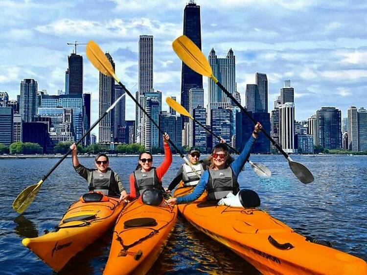 Chicago's Lake Michigan Kayak Tour